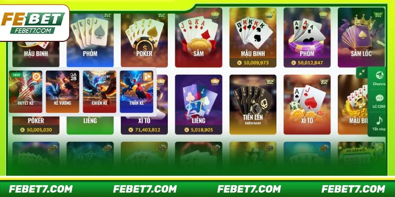 Game bài KingMidas tại FEBET có giao diện cực ấn tượng