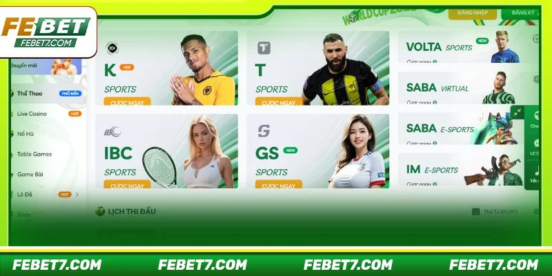 FEBET hợp tác liên kết cùng hàng loạt các nhà phát hành kèo cá cược hàng đầu